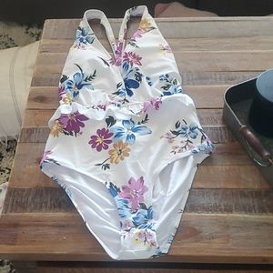 Floral bathing suit